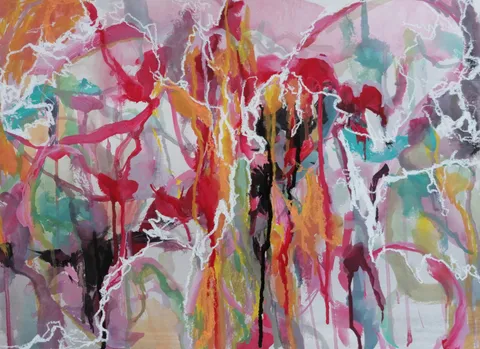 Untitled 14, Oil pastel, Acrylic ink on paper 310 g/m², 36 x 48 cm each, 2025 — from the "Chopin" series