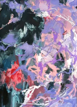 Sketch 8 of 16, Sketch drawings, acrylic & oil pastel on paper — from the "After Liberty" series
