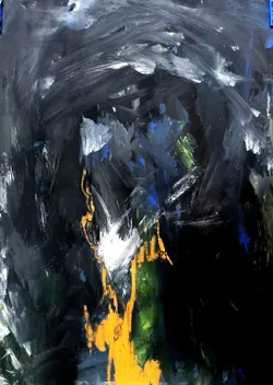 Sketch 3 of 16, Sketch drawings, acrylic & oil pastel on paper — from the "After Liberty" series