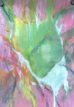 Sketch 5 of 10, Sketch drawings, acrylic & oil pastel on paper — from the "After Liberty" series