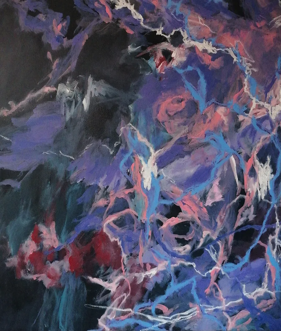 "If it were only that people have diversities of taste, that is reason enough for not attempting to shape them all after one model.", Oil stick & acrylic on canvas, 70 x 60 cm, 2026 — from the "After Liberty" series